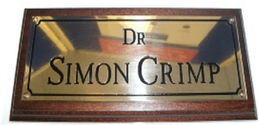 Engraved Brass Plaque 1
