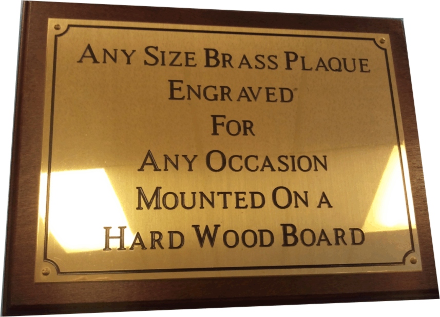 Brass Plaque